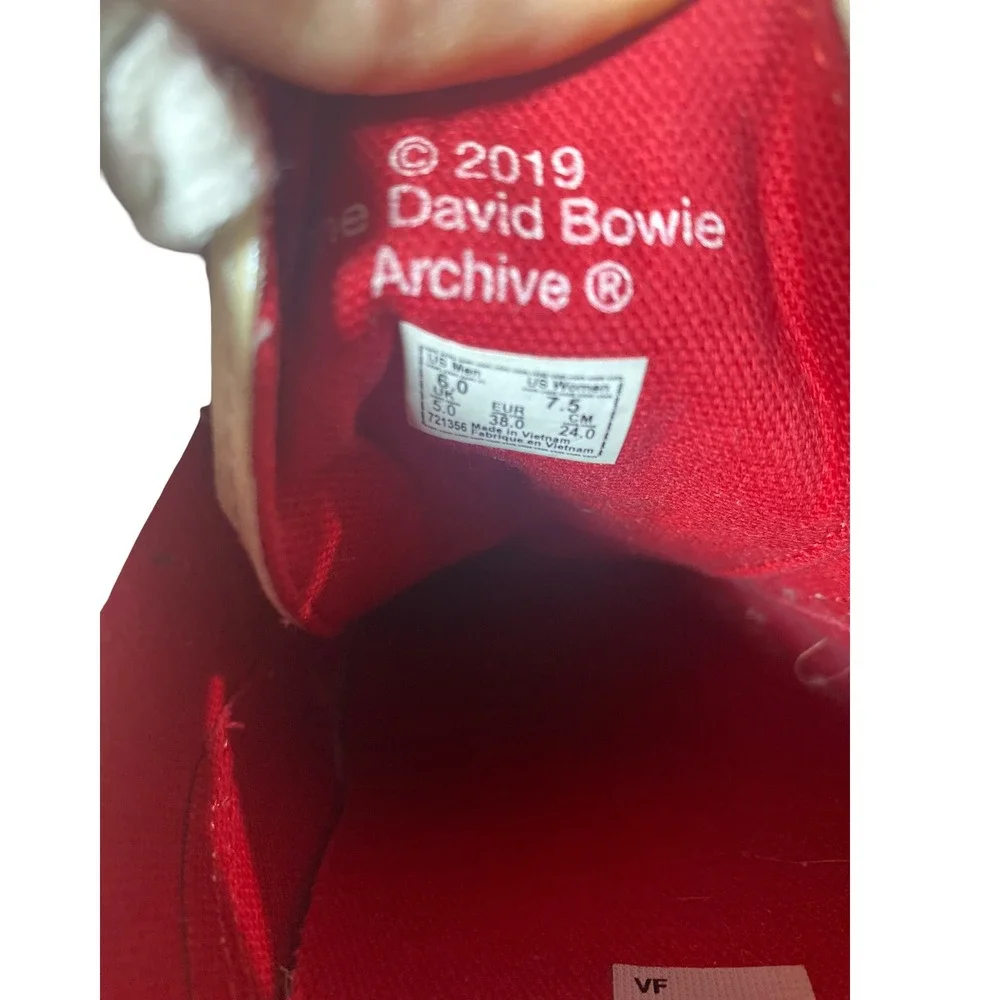 Vans Old Skool David Bowie Aladdin Sane Sneakers Mens 6 Womens 7.5‎ Limited Rare